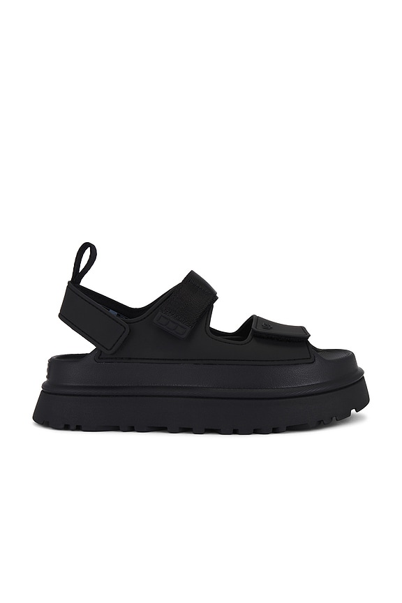 ■MM6 Maison Margiela■ Leather Platform Sandals Black S59WP MM6 Maison Margiela Webbing slip-on Platform Sandals | Black