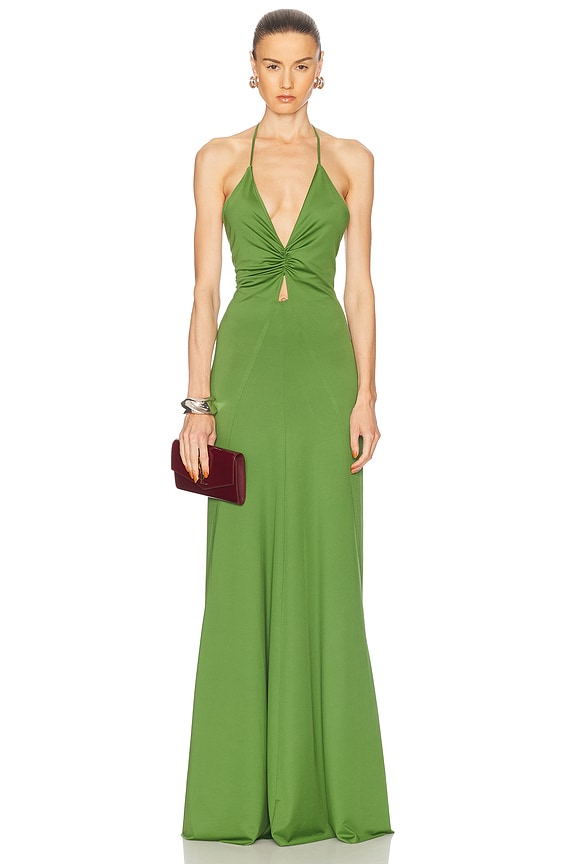 ワンピース THE ATTICO Wrap dress THE ATTICO Satin maxi wrap dress | NET-A-PORTER