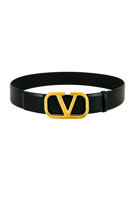 Valentino Garavani Valentino H.40 Buckle Belt in Nero | FWRD Valentino Garavani Valentino H.40 Buckle Belt in Nero | FWRD