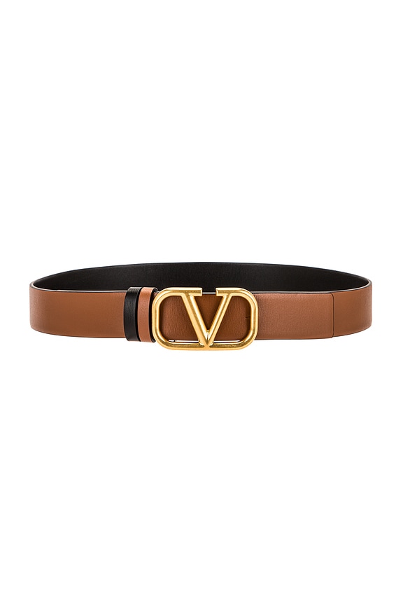 VALENTINO ロコフリントトロストリンクフティ 3V3MF25R9FF IU7 Valentino Garavani V LOGO ベルト - Nero & Multicolor | FWRD