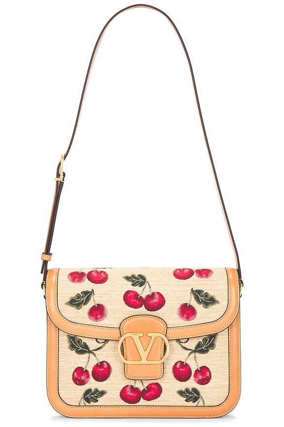 vロゴ シグネチャー NATURALE ショルダーバッグ Valentino Garavani V LOGO SIGNATURE バッグ - Naturale