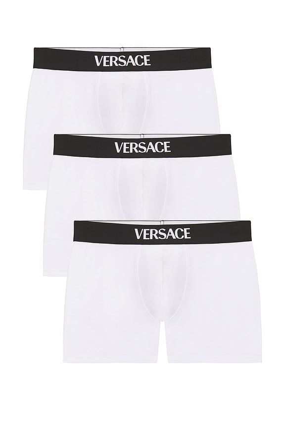 VERSACE 3 Pack Trunk in Optical White | FWRD