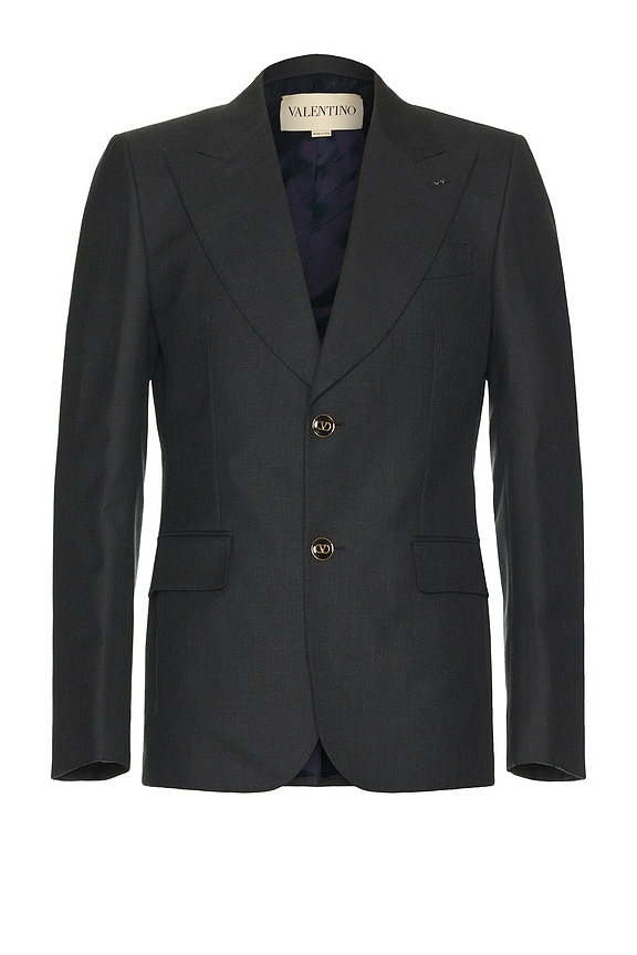 Givenchy Notch Lapel Jacket in Dark Blue | FWRD