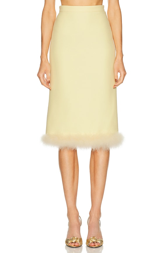 Acne Studios Edora Sunkissed Skirt in Warm Yellow | FWRD