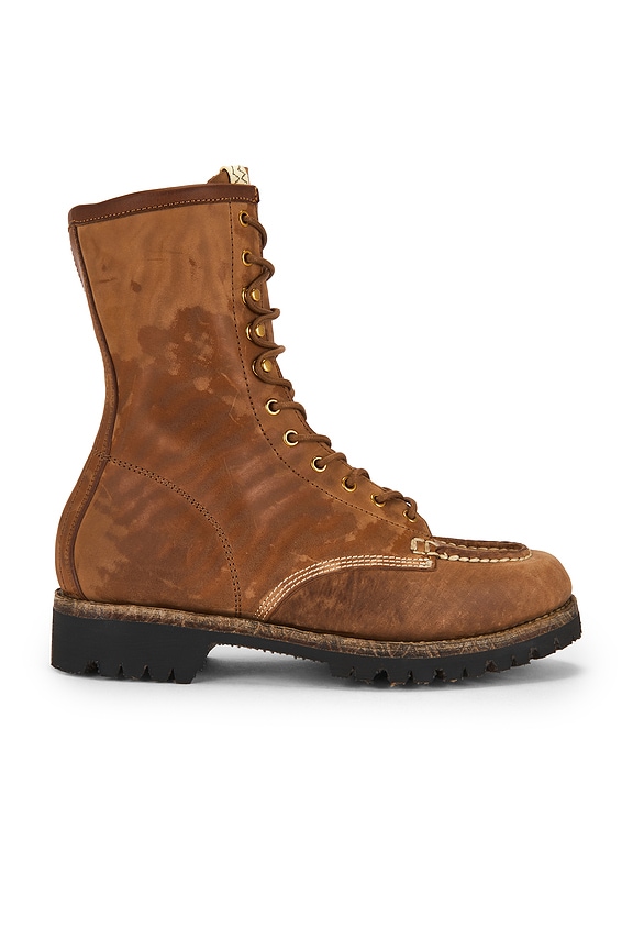 Visvim Wabanaki Folk Boots in Dark Brown | FWRD