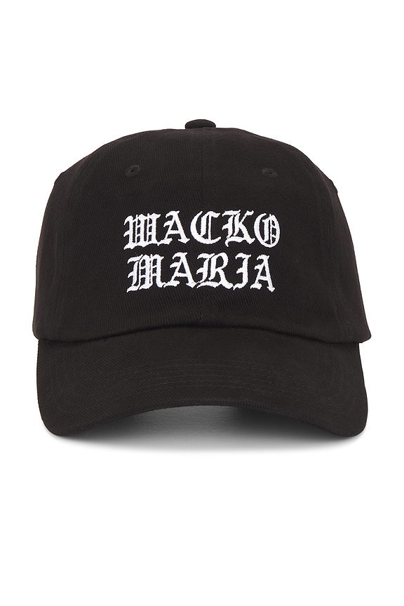 WACKO MARIA 6 PANEL CAP (TYPE-1)【BLACK】 WACKO MARIA 6 Panel Cap Type-1 in Black | FWRD