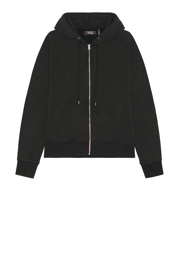 Balenciaga x Under Armour Zip-Up Hoodie in Washed Black