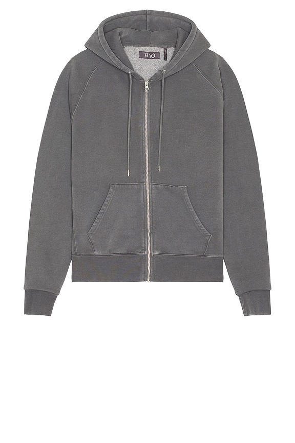 By Parra 1976 Logo Zip Hooded Sweatshirt in Heather Grey | FWRD
