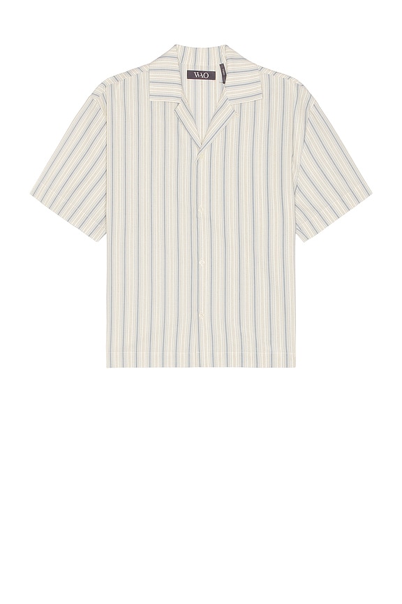 Kody Phillips Embellished Lasso Shirt in Blue Stripe | FWRD
