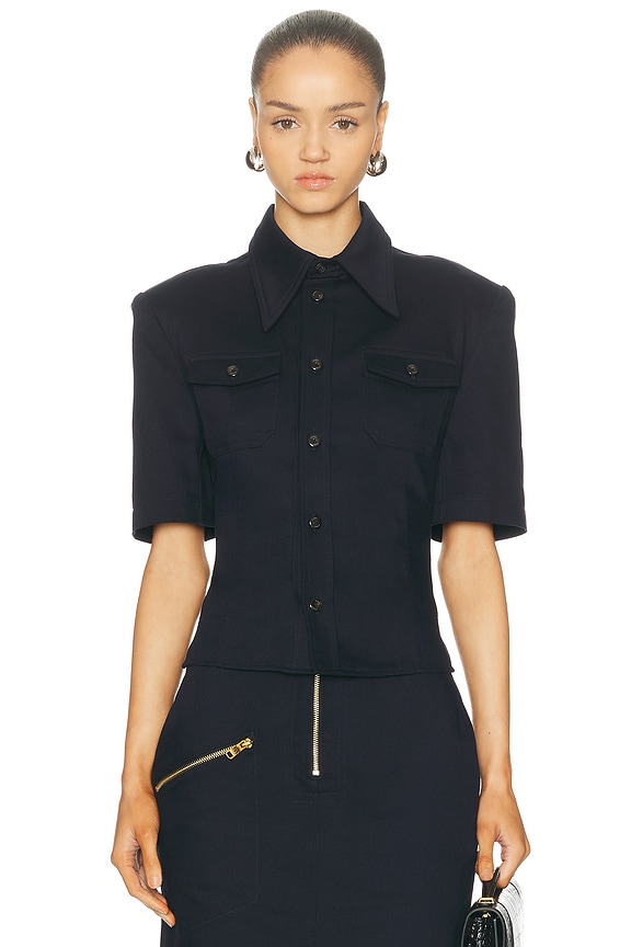 MIU MIU ボタン付きポロシャツ 38 MIU MIU ボタン付きポロシャツ 38