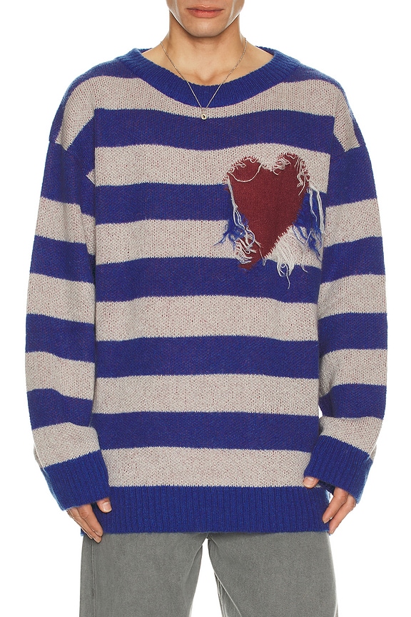 Needles Polo Sweater Arrow in Purple | FWRD