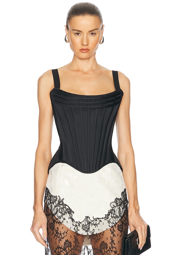 Sandy Liang Bunnies Top in Picnic Gingham | FWRD
