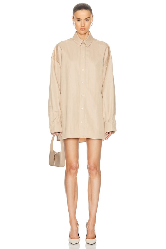 slim fit dress slacks Gold Button Pointed Mini Dress – English Factory