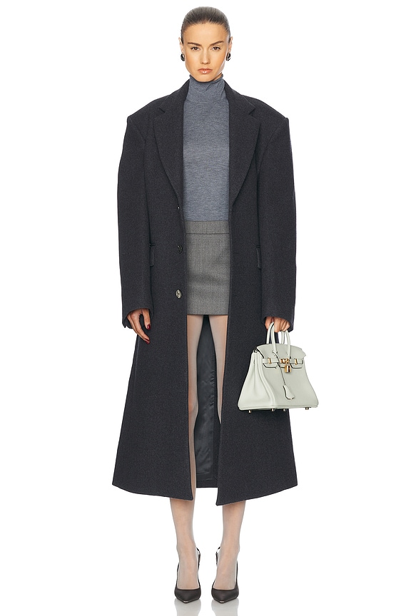 THE ATTICO Trench Coat in Grey | FWRD