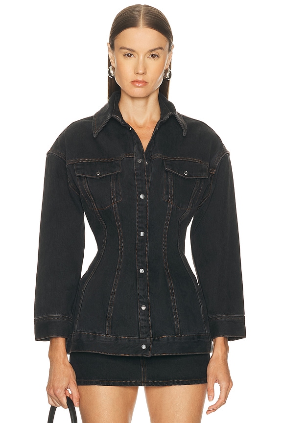 VETEMENTS x Levis Oversized Denim Jacket in Black | FWRD