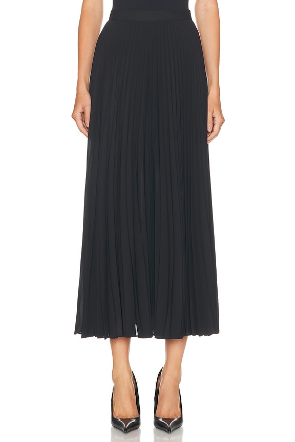 Enza Costa Poplin Bubble Skirt in Black | FWRD