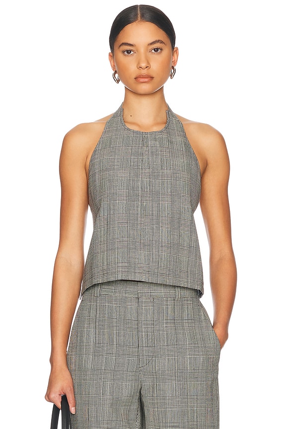 Acne Studios｜SLEEVELESS Acne Studios One Shoulder Vest in Grey Melange | FWRD
