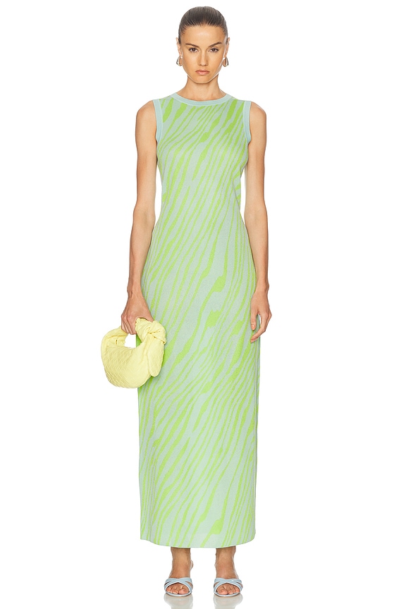 Johanna Ortiz ミディ丈ドレス - Green & Ecru | FWRD