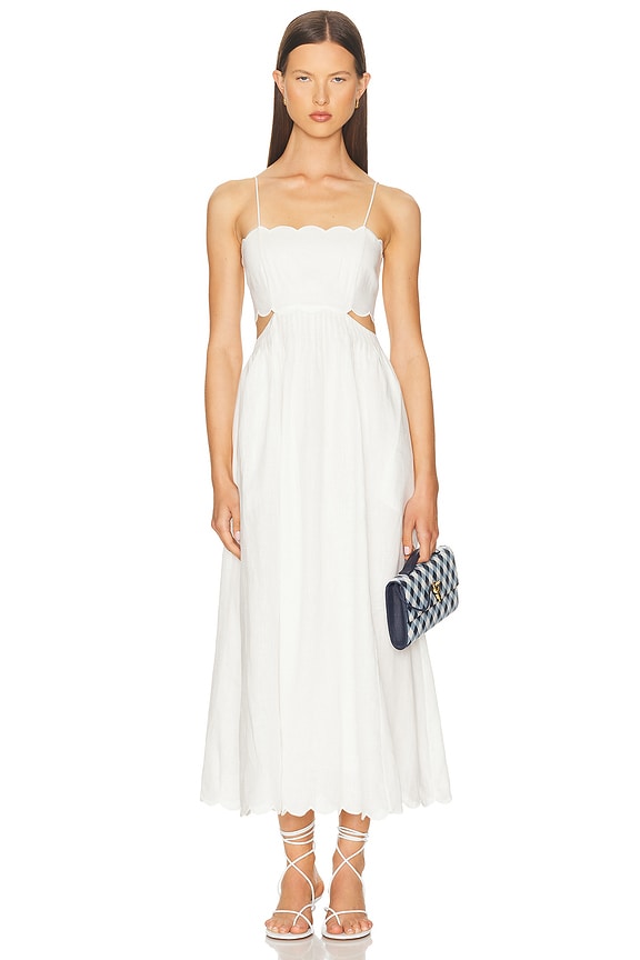 Zimmermann Coco Embroidered Dress in Cream | FWRD