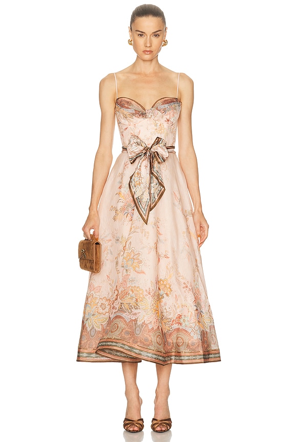 white christmas dresses Zimmermann Laurel Frill Gown Size 8 – lonedresshire
