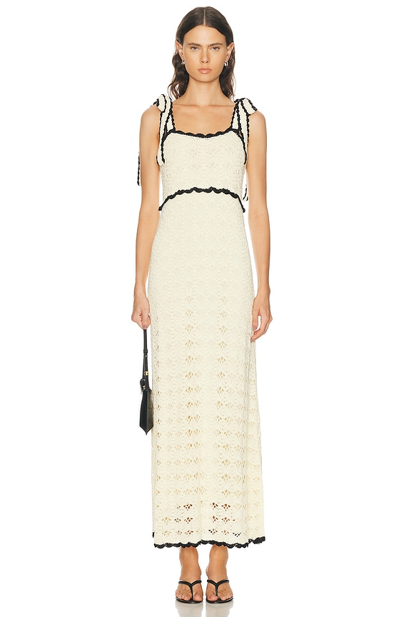 Cult Gaia Pemma Knit Crochet Coverup Dress in Gold | FWRD Cult Gaia Pemma Knit Crochet Coverup Dress in Gold | FWRD