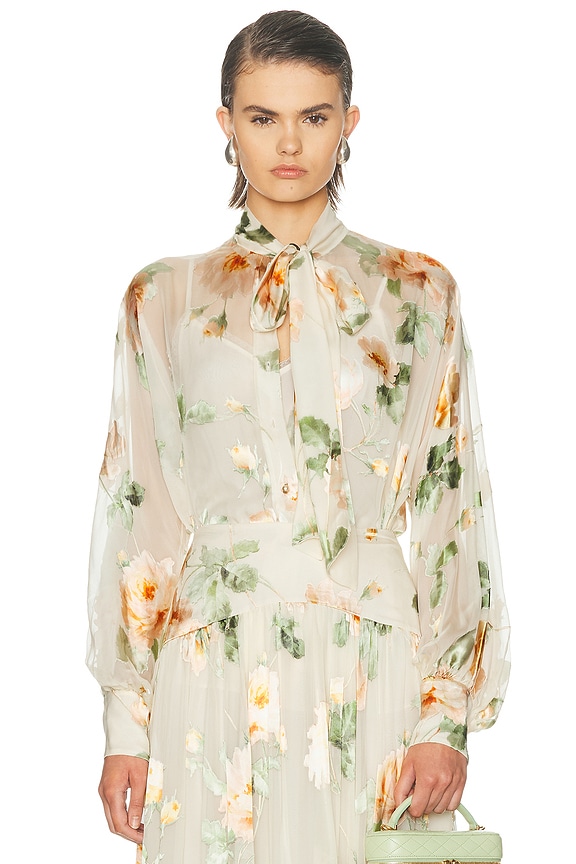 sachin and babi light blue dress ZIMMERMANN Ruffled Silk-Satin Mini Wrap Dress