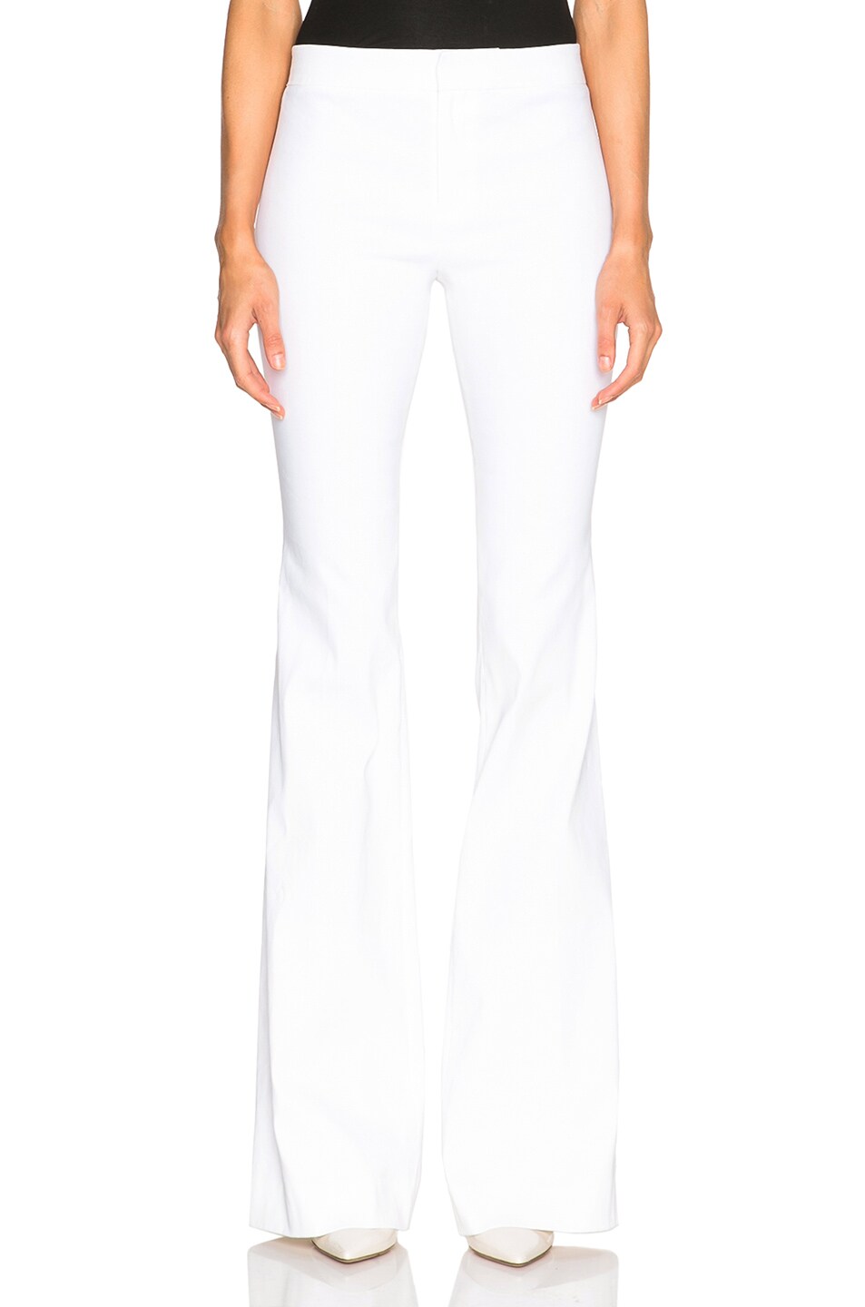 Image 1 of DEREK LAM 10 CROSBY Flare Pants in Soft White
