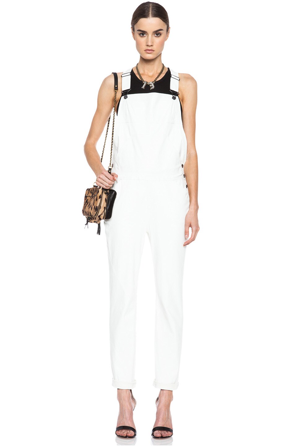 Image 1 of DEREK LAM 10 CROSBY Overalls in Soft White