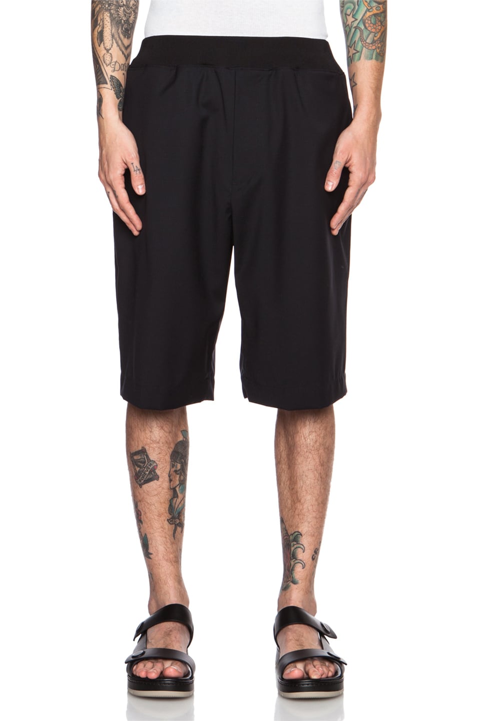 Image 1 of 3.1 phillip lim Knit Waistband Wool Short in Midnight
