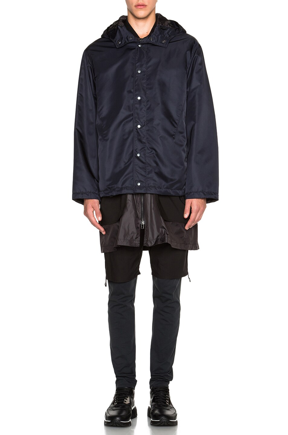 Image 1 of 3.1 phillip lim Quilted Trom Loeil Parka in Midnight