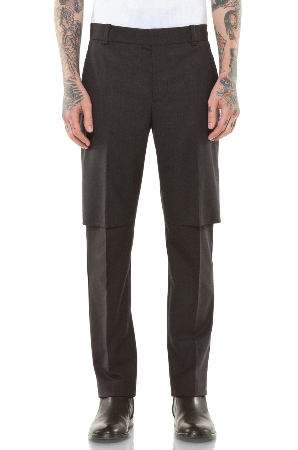 Image 1 of 3.1 phillip lim Tromp Tapered Pant in Charcoal