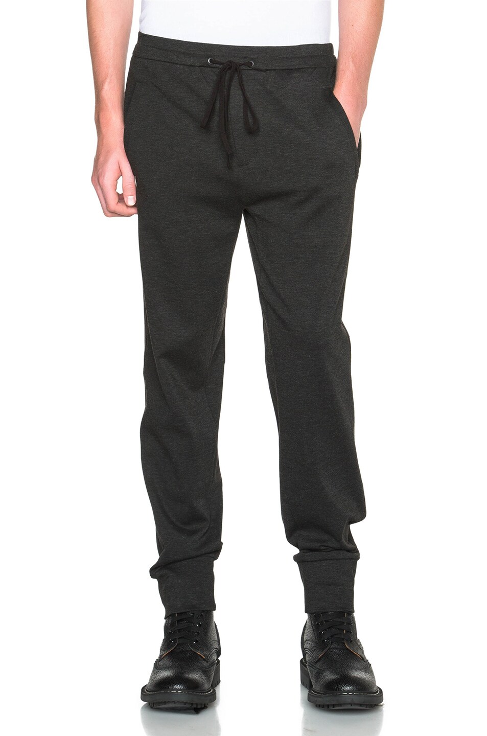 Image 1 of 3.1 phillip lim Tapered Pant with Front Zip Pockets in Charcoal Melange