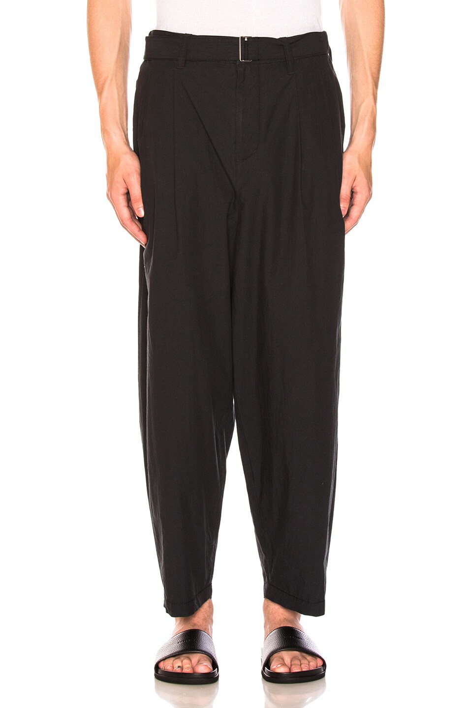 Image 1 of 3.1 phillip lim Relaxed Pleated Trousers with Belt in Midnight