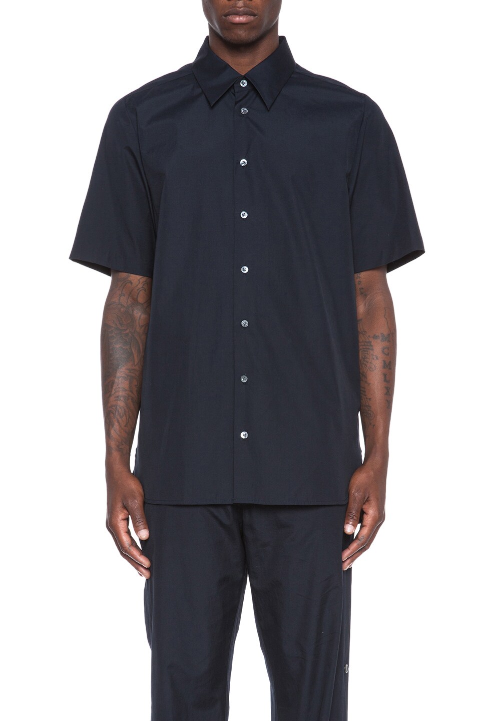 Image 1 of 3.1 phillip lim Dolman Sleeve Cotton Top in Midnight