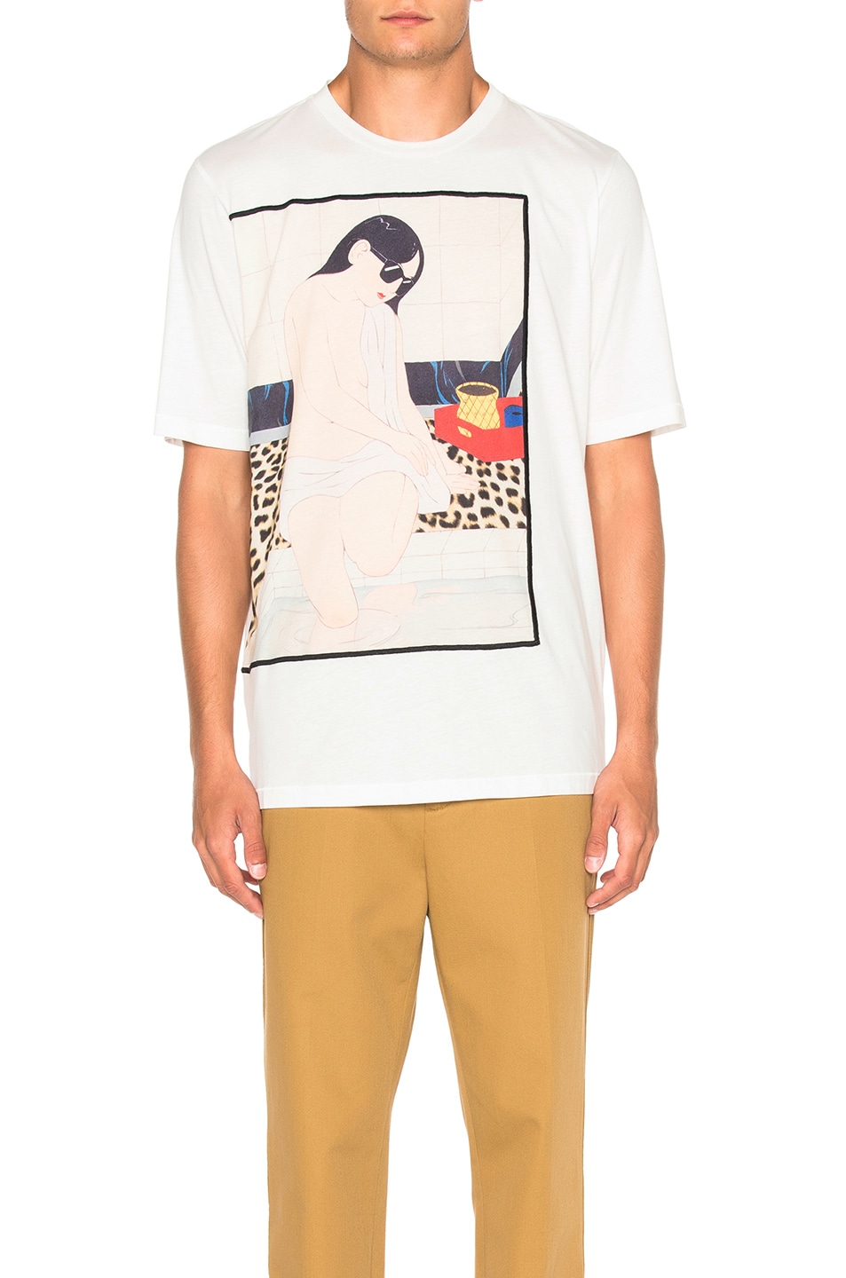 Image 1 of 3.1 phillip lim Woman Seated On Leopard Tee in Antique White