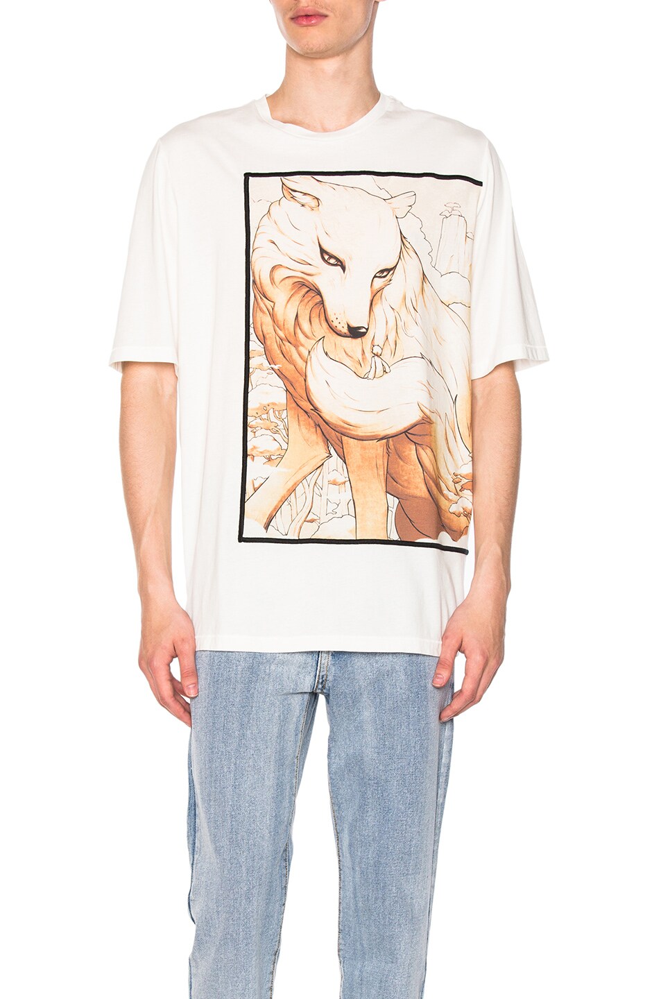 Image 1 of 3.1 phillip lim Wolf Spirit Animal T-Shirt in White