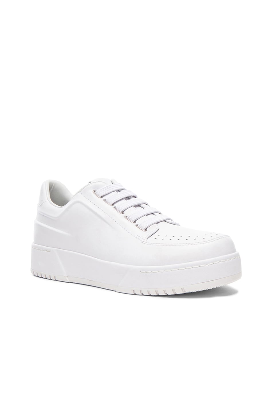 Image 1 of 3.1 phillip lim PL31 Low Top Calfskin Leather Sneakers in White