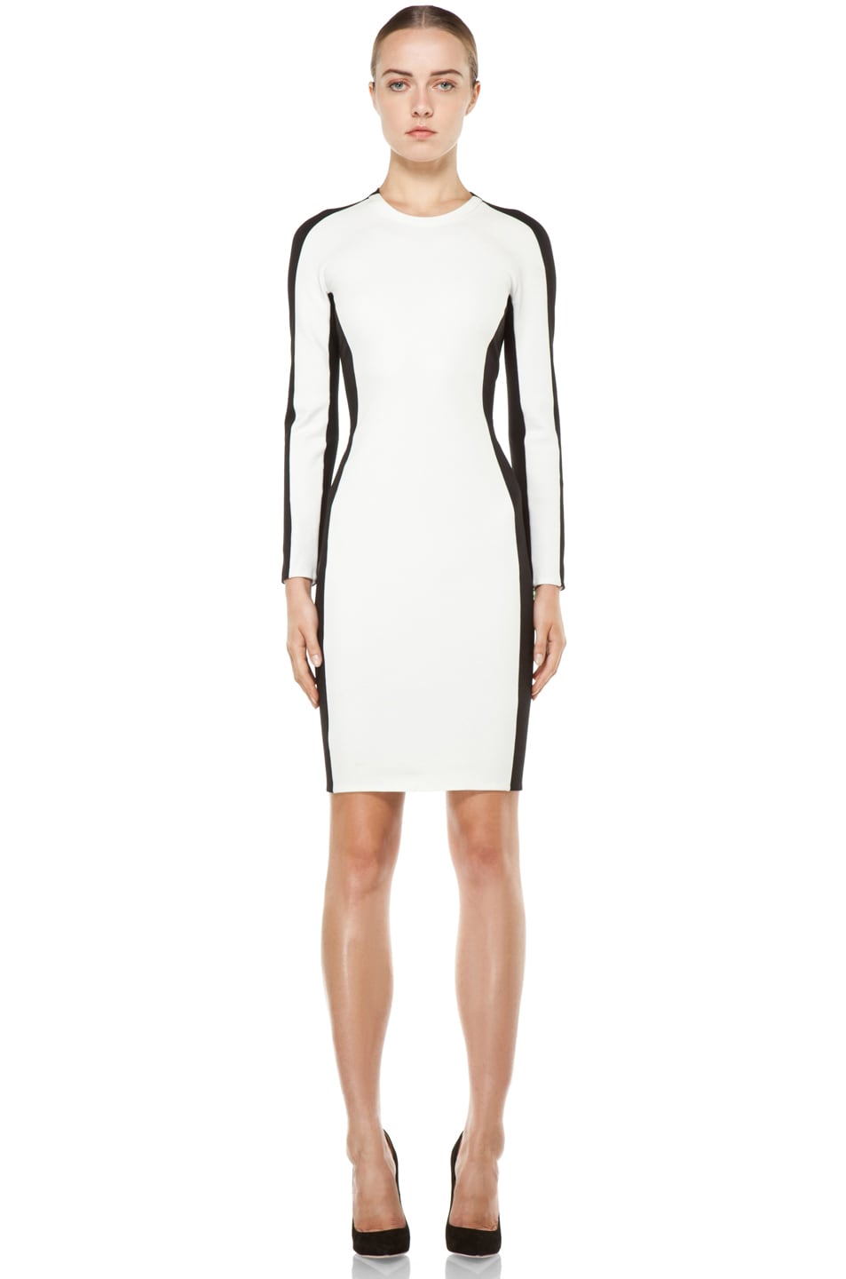 Image 1 of 3.1 phillip lim Long Sleeve Shadow Dress in Antique White