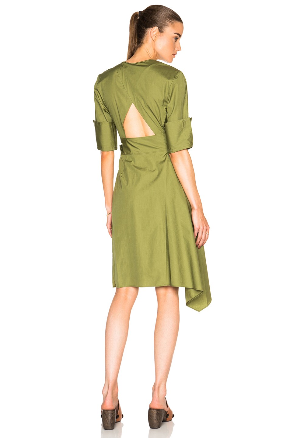 Image 1 of 3.1 phillip lim Short Sleeve Dress in Leaf
