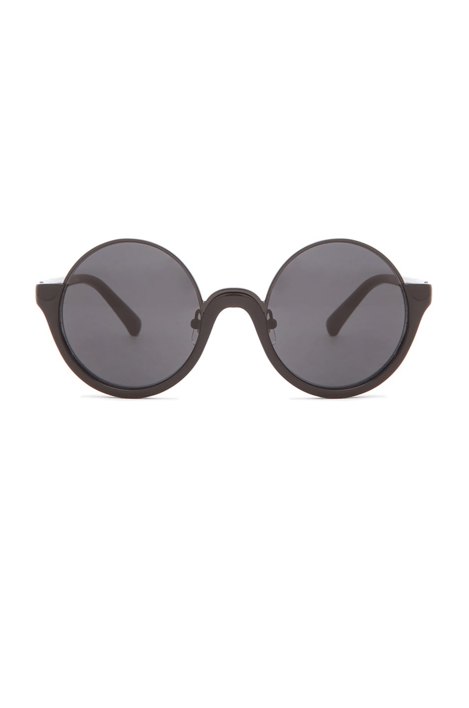 Image 1 of 3.1 phillip lim Circle Sunglasses in Black & Gunmetal