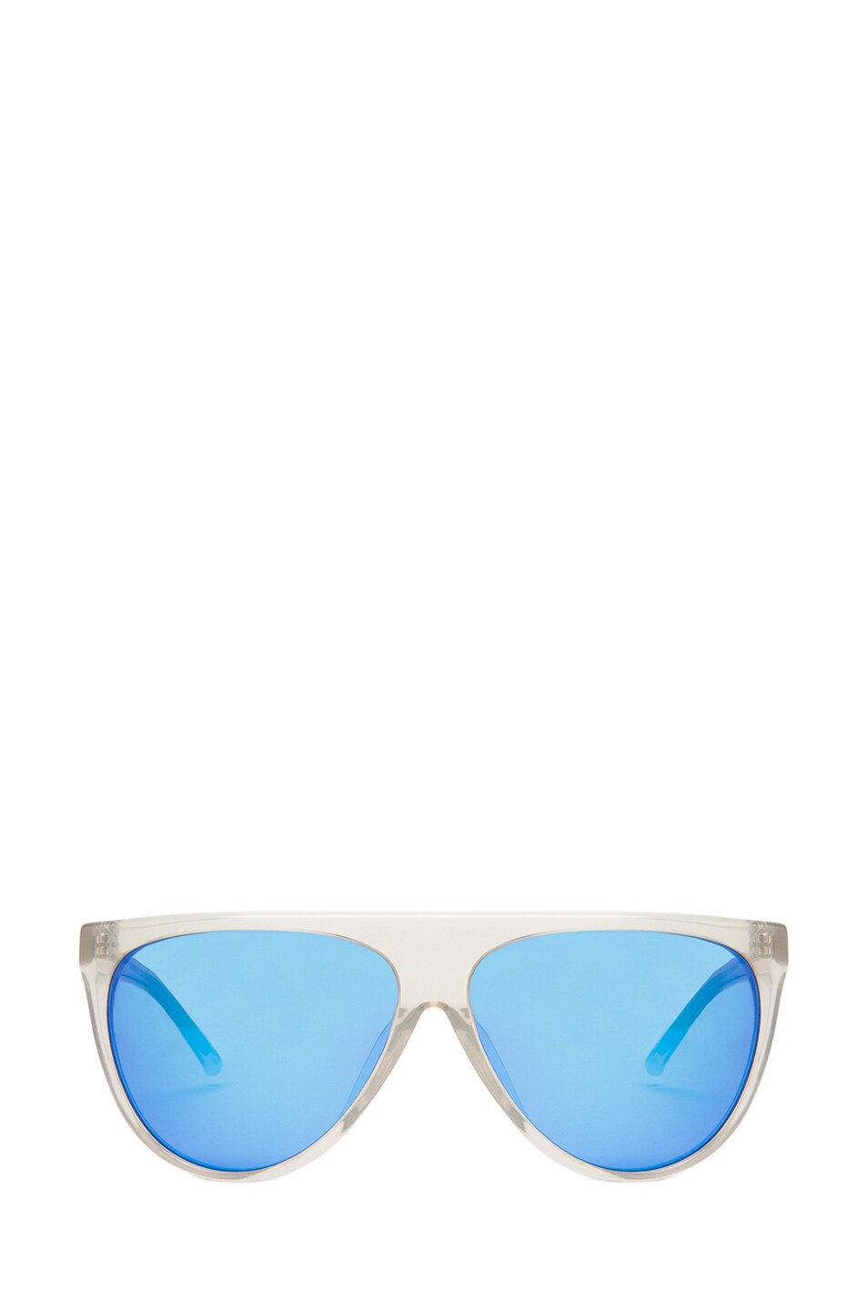 Image 1 of 3.1 phillip lim Thick Aviator Sunglasses in Vapour