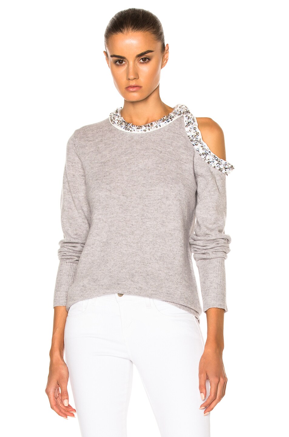 Image 1 of 3.1 phillip lim Embellished Sweater in Foggy