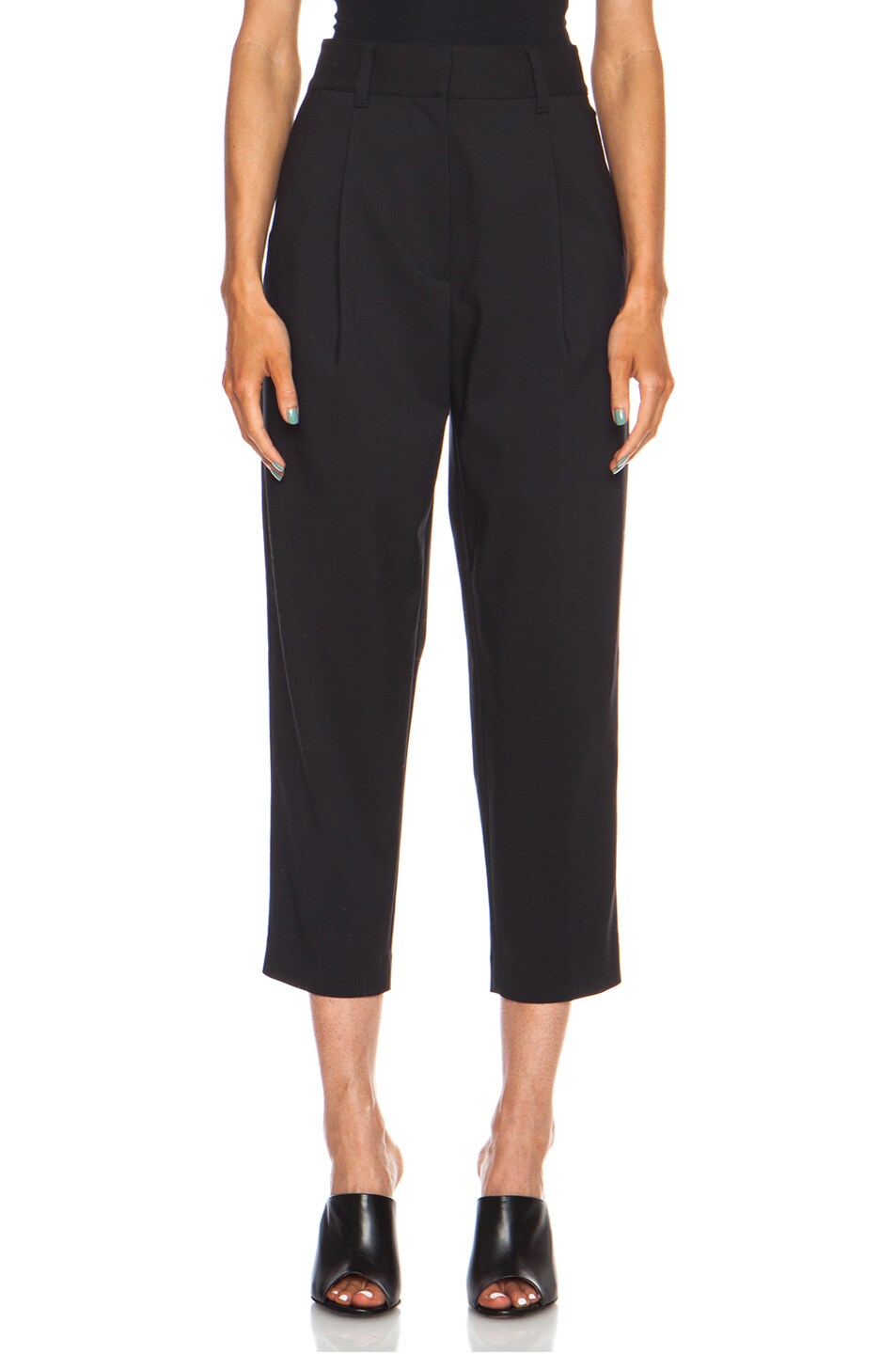 Image 1 of 3.1 phillip lim Carrot Cotton-Blend Pant in Black