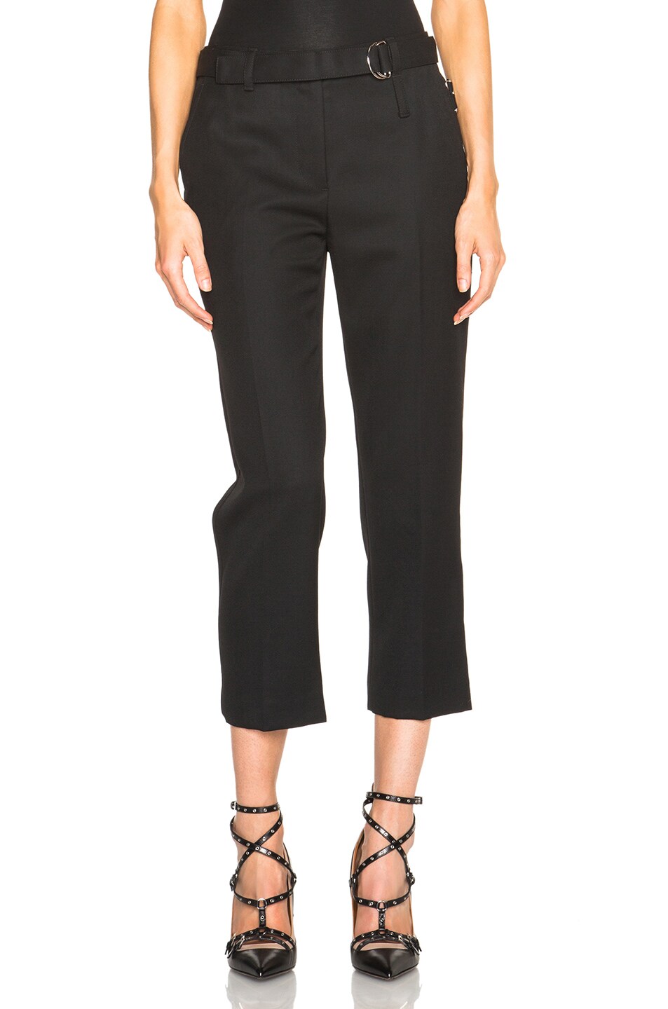 Image 1 of 3.1 phillip lim Utility Strap Cropped Pants in Black