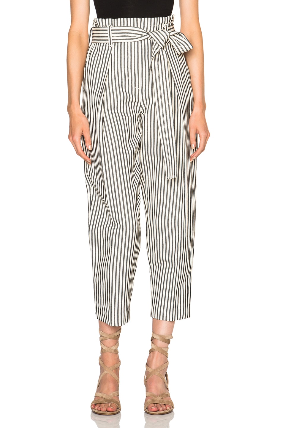 Image 1 of 3.1 phillip lim Paper Bag Pant in Ivory & Navy