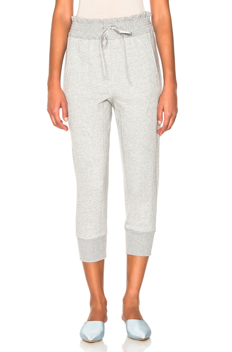 Image 1 of 3.1 phillip lim French Terry Jogger Pants in Light Grey Melange