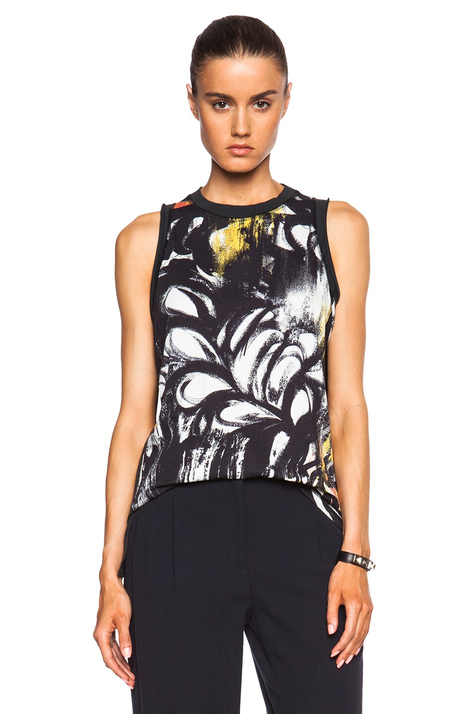 Image 1 of 3.1 phillip lim Cut in Tank in Abstract Fern