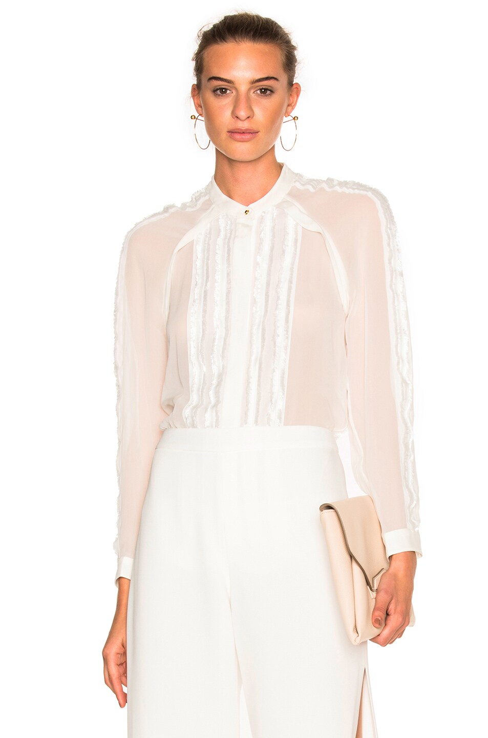 Image 1 of 3.1 phillip lim Fil Coupe Top in Antique White