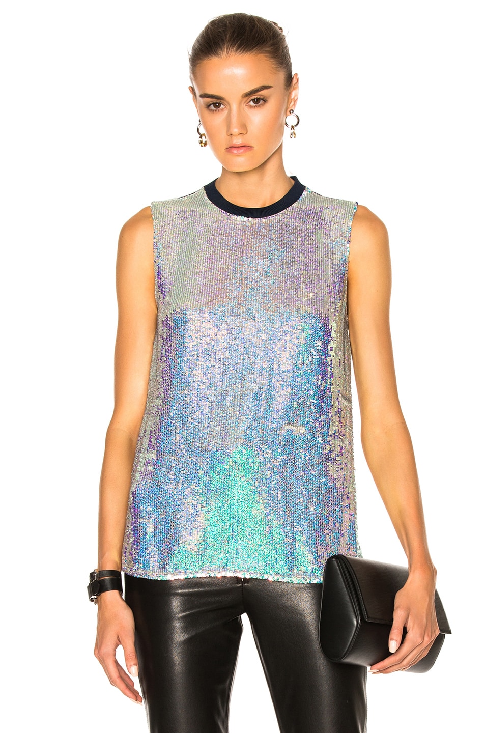 Image 1 of 3.1 phillip lim Sequin Shell Top in Iridescent