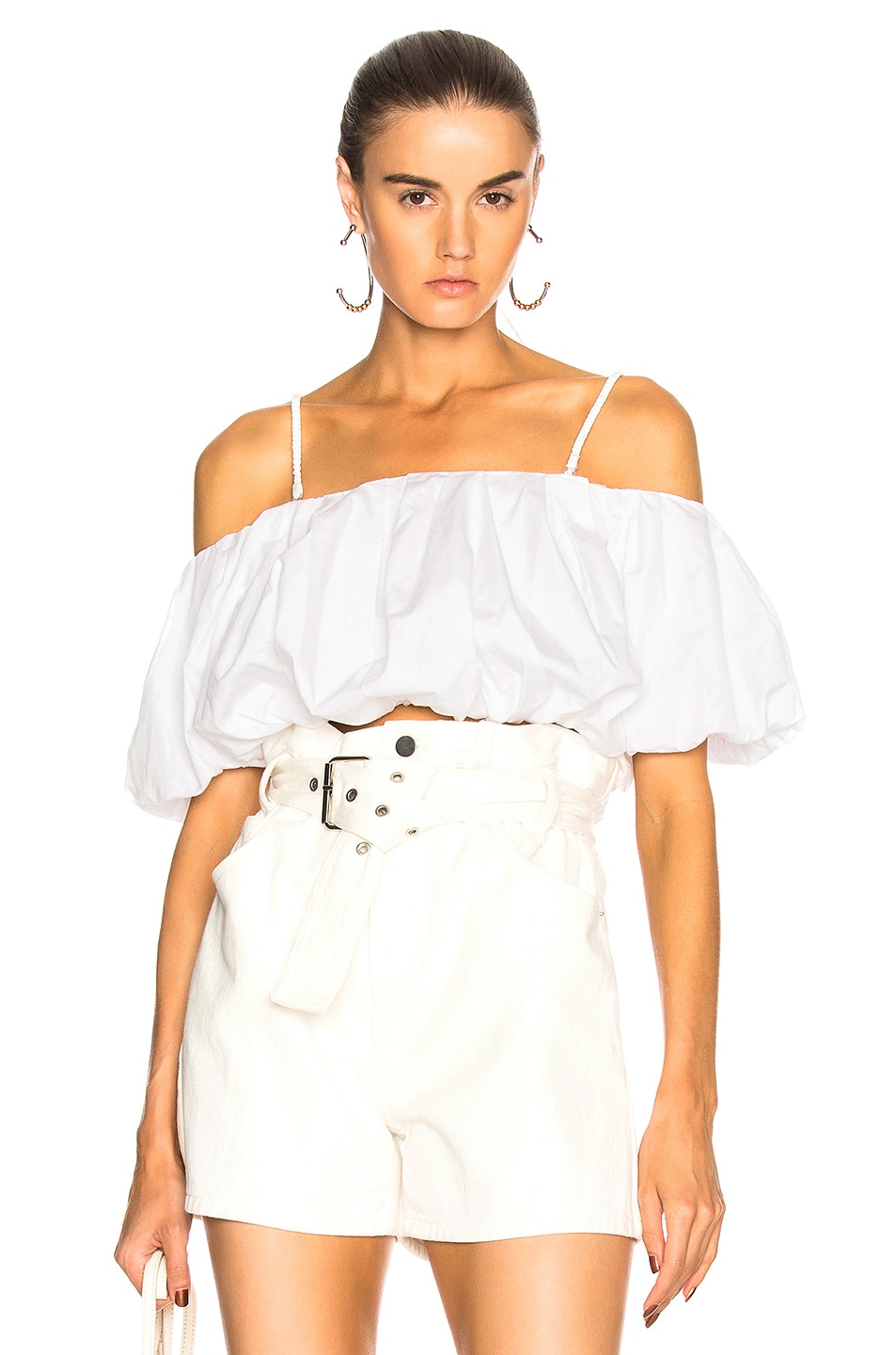 Image 1 of 3.1 phillip lim Off Shoulder Top in Optic White
